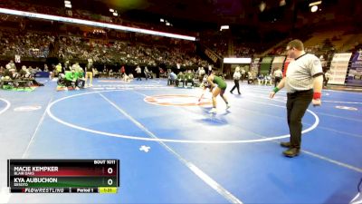 105 Class 1 lbs Champ. Round 1 - Macie Kempker, Blair Oaks vs Kya Aubuchon, DeSoto