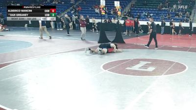 150 lbs Consi Of 8 #2 - Alberico Mancini, Cranston West vs Dan Greaney, Leominster