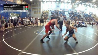 120 lbs Cons. Round 5 - Carter Rivera, Soldier City Wrestling Club vs Connor Barnes, Oakleaf High School