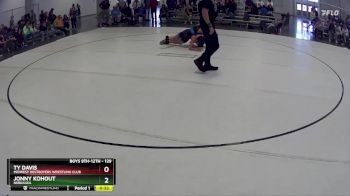 129 lbs Cons. Round 3 - Ty Davis, Midwest Destroyers Wrestling Club vs Jonny Kohout, Nebraska