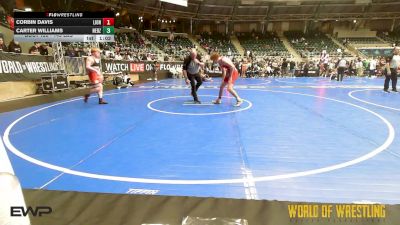 145 lbs Quarterfinal - Corbin Davis, Lions Wrestling Academy vs Carter Williams, Nebraska Boyz
