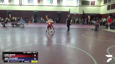 12U-2 lbs Rr1 - Luke Skaar, Unattached vs Jodi Fullhart, Northeast Iowa Wrestling Club