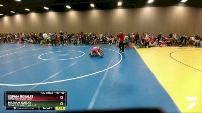 107-109 lbs Round 1 - Sophia Rosales, Amped Wrestling Club vs Mariam Garay, Texas Elite Wrestling Club