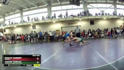 126 lbs Cons. Round 5 - Porter Temples, Westfield Wrestling Club vs Wesley Harbert, Indiana