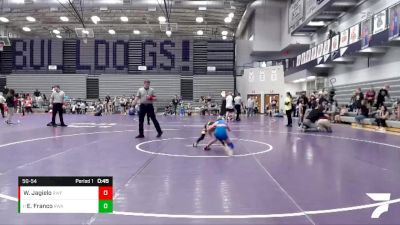 50-54 lbs Semifinal - Eian Franco, Region Wrestling Academy vs Weston Jagielo, Roncalli Wrestling Foudation