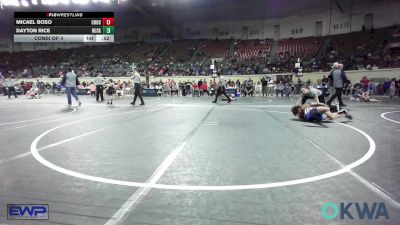 67 lbs Consi Of 4 - Micael Boso, Choctaw Ironman Youth Wrestling vs Dayton Rice, Husky WC
