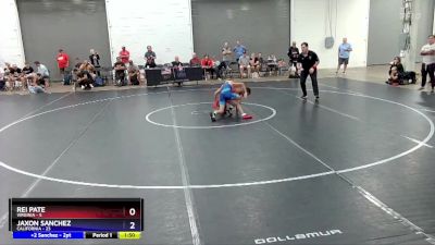 83 lbs Quarters & 1st Wb (16 Team) - Rei Pate, Virginia vs Jaxon Sanchez, California