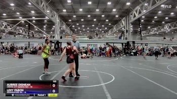 132 lbs Round 6 (8 Team) - Aubree Dignean, Crown City Queens Red vs Lexy Pabon, Headhunters WC