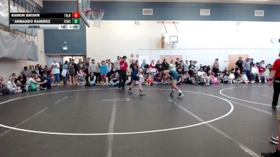 100-106 lbs Semis - Ramon Brown, Team Real Life Wrestling vs Armando Ramirez, Fighting Squirrels Wrestling Club