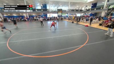 132 lbs Champ. Round 4 - Adrian Canales, Unattached vs Nevan Irving, Unattached