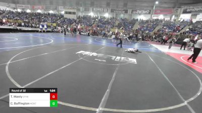 70 lbs Round Of 32 - Tayson Manly, Other Team vs Connor Buffington, Montezuma-Cortez Middle School