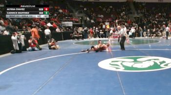 Girls 110 lbs Cons. Round 1 - Alyssa Chavez, Roswell vs Cadence Martinez, Grants