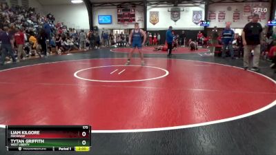 175 lbs Round 2 - Liam Kilgore, Mackinaw vs Tytan Griffith, West Liberty