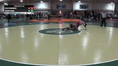 149 lbs Semifinal - Cole Rhemrev, Indiana vs Jason Dube, Unattached