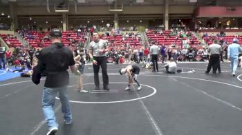 64 lbs Cons. Round 3 - Kashtin Fulk, Triumph vs Isaiah Navarrete, Randall Youth Wrestling Club