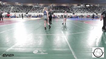 140 lbs Consi Of 16 #2 - Tegan Short, Mustang Middle School vs Brailynn Savage, Shawnee Wrestling