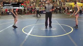 122 lbs Champ. Round 2 - Declan Hutt, Cincinnati La Salle vs Lucas La Seur, CEW1