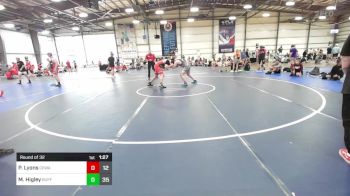 220 lbs Round Of 32 - Payton Lyons, CKWA vs Mason Higley, Buffalo Valley Wrestling Club - Black