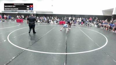 126 lbs Maximus Hay, Wisconsin Red vs Mateo Gallegos, Pennsylvania Blue