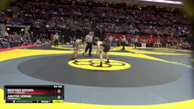 D3-138 lbs Semifinal - Ashton Homan, Monroeville vs Brayden Brown, Legacy Christian