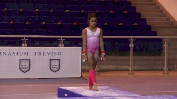 Christal Bezerra(BRA), Beam Routine with Timer Dismount, Training Day 2 - 2018 City of Jesolo Trophy