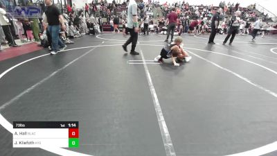 73 lbs Rr Rnd 3 - Aidyn Hall, Blackwell Wrestling Club vs Jaxon Kliefoth, Kansas Young Guns