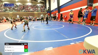 49 lbs Consolation - Bennett Grose, Ponca City Wildcat Wrestling vs Wesley Garza, Sperry Wrestling Club