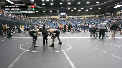 165 lbs Champ. Round 3 - Braxton Mcavey, Fort Hays Tech Northwest vs Simon Arredondo, Concordia (Neb.)