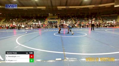 96 lbs Quarterfinal - Chase Randolph, Crazy Goats vs Sebastian Kiyan, MANTANONA-TC