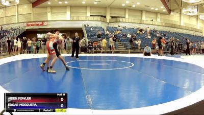 113 lbs Cons. Round 2 - Aiden Fowler, KY vs Edgar Mosquera, IL