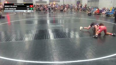 97 lbs Round 3 (6 Team) - Benex Velasco, Captial City WC vs John Weinlein, Cleveland