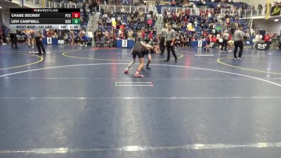 101 lbs Round Of 32 - Chase Secrist, Peters Township vs Levi Campbell, Kiski Area