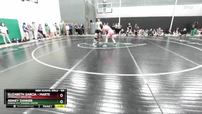 155 lbs Semifinal - Sidney Danner, Kansas City Training Center vs Elizabeth Garcia - Martinez, Springdale Wrestling