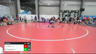 109 lbs Rr Rnd 1 - Julian LaGier, Mat Assassins Blue vs Grady Erlandson, Michigan Premeir Gold