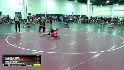 132 lbs Round 4 (8 Team) - Kyler Corley, Head Hunters Wrestling Club vs Maxwell Beck, Foxfire Wrestling Club