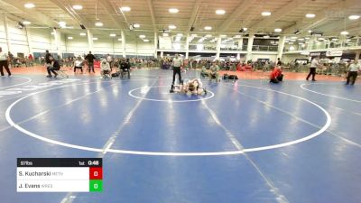 97 lbs Consi Of 8 #1 - Sam Kucharski, Methuen vs Jacob Evans, Wrestlers Way