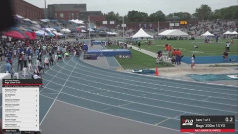 2026 AAU Junior Olympic Games - Youth Boys' 200m, Finals 1 - Age 13