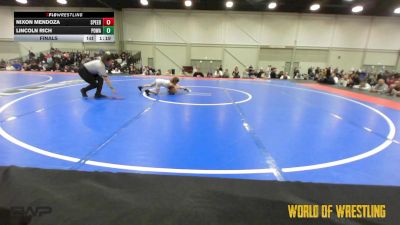 49 lbs Final - Nixon Mendoza, Team Speed vs Lincoln Rich, POWA 9U