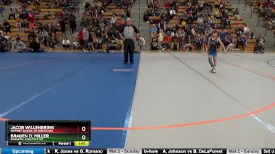 65 9U Cons. Round 3 - Braden D. Miller, Immortal Athletics WC vs Jacob Willenbring, Victory School Of Wrestling