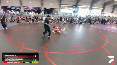 106 lbs Quarterfinal - Christopher Childs, Amped Wrestling Club vs Aaron Solis, 512 Outlaw Wrestling