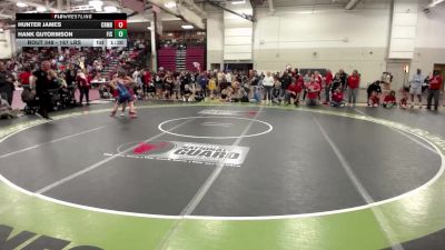 187 lbs Champ. Round 3 - Hank Gutormson, Foley Intermediate School vs Hunter James, Coon Rapids Mat Bandits Wrestling Club