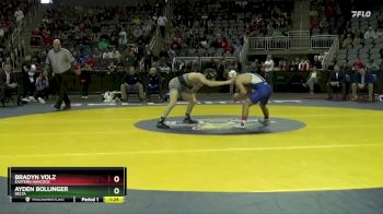 113 lbs Quarterfinal - Ayden Bollinger, Delta vs Bradyn Volz, Eastern Hancock