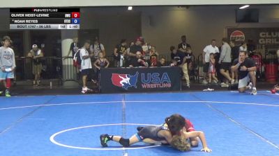 56 lbs Cons. Quarters - Oliver Heist-Levine, Bozeman Wrestling Club vs Noah Reyes, Beat The Streets Chicago-Avondale