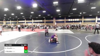 123 lbs Quarterfinal - Houston Sizuela, Escalon Wrestling vs Israel Morales, Pounders WC