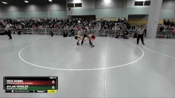 92 lbs Cons. Semi - Dylan Whisler, Moyer Elite Wrestling vs Mick Dobbs, Interior Grappling Academy