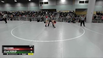 92 lbs Cons. Semi - Dylan Whisler, Moyer Elite Wrestling vs Mick Dobbs, Interior Grappling Academy
