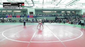 107 lbs 3rd Place - Sophie Mraz, Derby/Oxford/Holy Cross vs Gabriella Parris-Dwyer, Maloney
