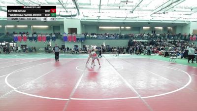 107 lbs 3rd Place - Sophie Mraz, Derby/Oxford/Holy Cross vs Gabriella Parris-Dwyer, Maloney