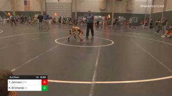 60 lbs 3rd Place - Titus Johnson, Beatrice Wrestling Club vs Karter Brichacek, Howells-Dodge