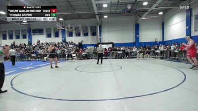 285 lbs Semifinal - Brian Waller-Reitano, Central Catholic vs Thomas Brown, Chelmsford